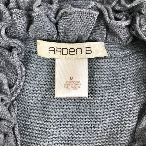 Arden B. Knit Ruffle Long Sweater Vest - Picture 5 of 8